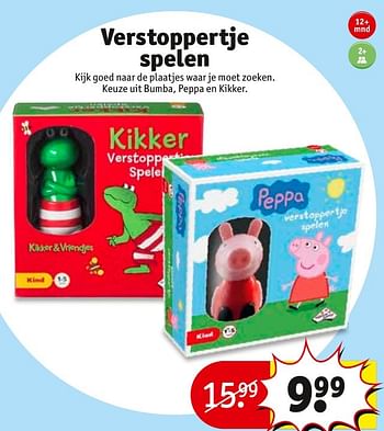 Aanbiedingen Verstoppertje spelen - Peppa  Pig - Geldig van 01/11/2016 tot 06/11/2016 bij Kruidvat