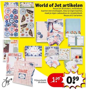 Aanbiedingen World of jet artikelen - World of Jet - Geldig van 01/11/2016 tot 06/11/2016 bij Kruidvat