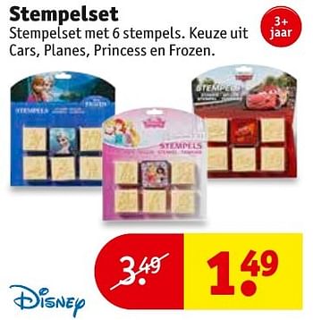 Aanbiedingen Stempelset - Disney - Geldig van 01/11/2016 tot 06/11/2016 bij Kruidvat