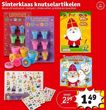 Aanbiedingen Sinterklaas knutselartikelen - Huismerk - Kruidvat - Geldig van 01/11/2016 tot 06/11/2016 bij Kruidvat
