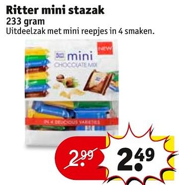 Aanbiedingen Ritter mini stazak - Huismerk - Kruidvat - Geldig van 01/11/2016 tot 06/11/2016 bij Kruidvat