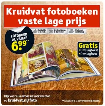 Aanbiedingen Kruidvat fotoboeken vaste lage prijs - Huismerk - Kruidvat - Geldig van 01/11/2016 tot 06/11/2016 bij Kruidvat