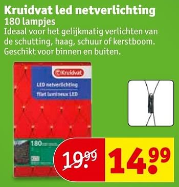 Aanbiedingen Kruidvat led netverlichting - Huismerk - Kruidvat - Geldig van 01/11/2016 tot 06/11/2016 bij Kruidvat