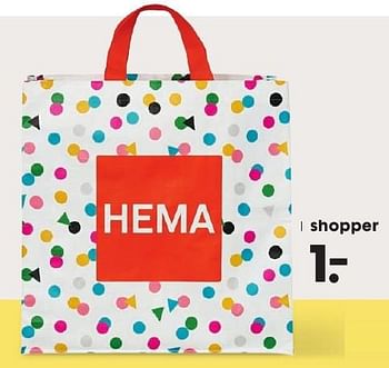 Aanbiedingen Shopper - Huismerk - Hema - Geldig van 17/10/2016 tot 06/11/2016 bij Hema