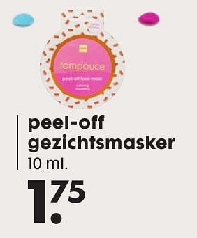 Aanbiedingen Peel-off gezichtsmasker - Huismerk - Hema - Geldig van 17/10/2016 tot 06/11/2016 bij Hema