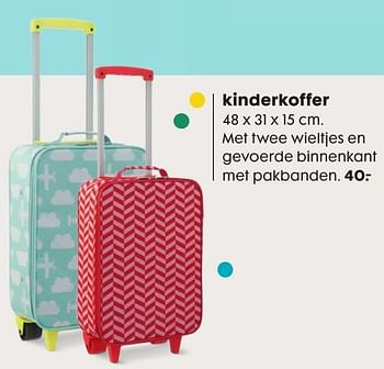 Aanbiedingen Kinderkoffer - Huismerk - Hema - Geldig van 17/10/2016 tot 06/11/2016 bij Hema