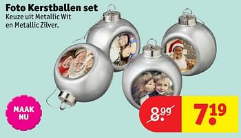 Aanbiedingen Foto kerstballen set - Huismerk - Kruidvat - Geldig van 24/10/2016 tot 19/12/2016 bij Kruidvat