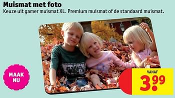 Aanbiedingen Muismat met foto - Huismerk - Kruidvat - Geldig van 24/10/2016 tot 19/12/2016 bij Kruidvat