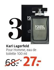 Aanbiedingen Karl lagerfeld pour homme - Karl Lagerfeld - Geldig van 24/10/2016 tot 06/11/2016 bij Etos