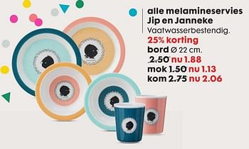 Aanbiedingen Alle melamineservies jip en janneke - Huismerk - Hema - Geldig van 17/10/2016 tot 06/11/2016 bij Hema