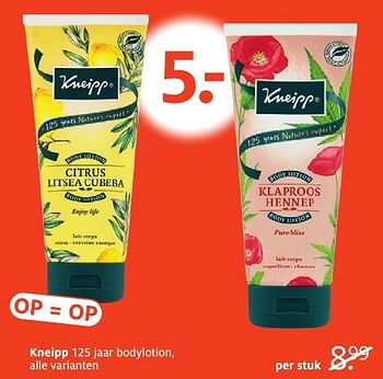 Aanbiedingen Kneipp - Kneipp - Geldig van 24/10/2016 tot 06/11/2016 bij Etos