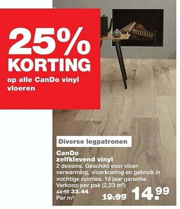 Aanbiedingen Cando zelfklevend vinyl - CanDo - Geldig van 31/10/2016 tot 06/11/2016 bij Praxis