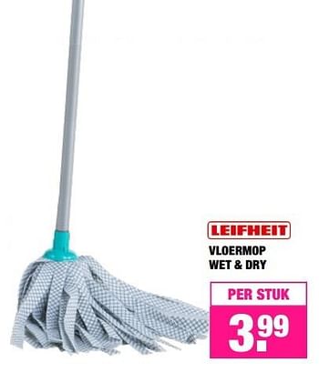 Aanbiedingen Vloermop wet + dry - Leifheit - Geldig van 24/10/2016 tot 06/11/2016 bij Big Bazar