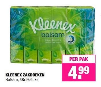 Aanbiedingen Kleenex zakdoeken - Kleenex - Geldig van 24/10/2016 tot 06/11/2016 bij Big Bazar