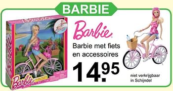 Aanbiedingen Barbie - Mattel - Geldig van 06/11/2016 tot 27/11/2016 bij Van Cranenbroek