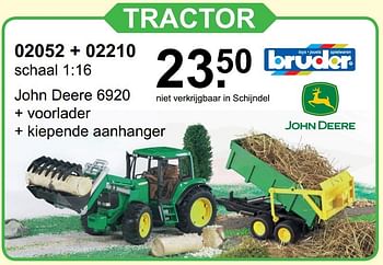 Aanbiedingen Tractor - Bruder - Geldig van 06/11/2016 tot 27/11/2016 bij Van Cranenbroek