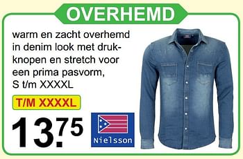 Aanbiedingen Overhemd - Nielsson - Geldig van 06/11/2016 tot 27/11/2016 bij Van Cranenbroek