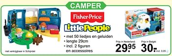 Aanbiedingen Camper - Fisher-Price - Geldig van 06/11/2016 tot 27/11/2016 bij Van Cranenbroek