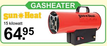 Aanbiedingen Sun heat gasheater - Sun Heat - Geldig van 06/11/2016 tot 27/11/2016 bij Van Cranenbroek