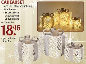 Aanbiedingen Cadeauset met led sfeerverlichting - Huismerk - Van Cranenbroek - Geldig van 06/11/2016 tot 27/11/2016 bij Van Cranenbroek