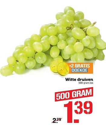 Aanbiedingen Witte druiven - Huismerk - Coop - Geldig van 31/10/2016 tot 06/11/2016 bij Coop