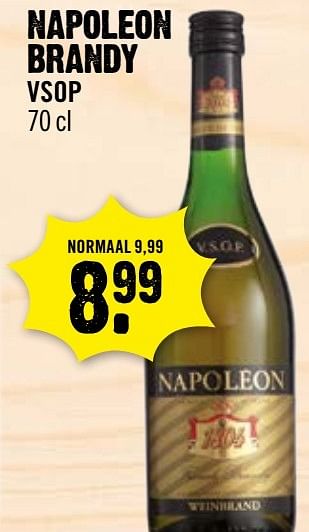 Aanbiedingen Napoleon brandy vsop - Napoleon - Geldig van 30/10/2016 tot 05/11/2016 bij Dirk III