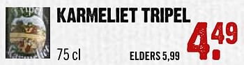 Aanbiedingen Karmeliet tripel - TRipel Karmeliet - Geldig van 30/10/2016 tot 05/11/2016 bij Dirk III