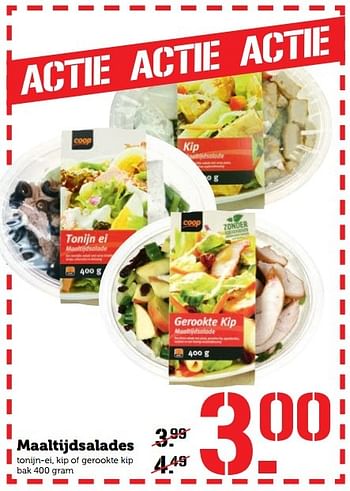 Aanbiedingen Maaltijdsalades - Huismerk - Coop - Geldig van 31/10/2016 tot 06/11/2016 bij Coop