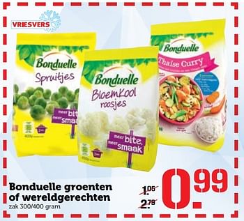 Aanbiedingen Bonduelle groenten of wereldgerechten - Bonduelle - Geldig van 31/10/2016 tot 06/11/2016 bij Coop