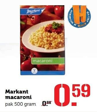 Aanbiedingen Markant macaroni - Markant - Geldig van 31/10/2016 tot 06/11/2016 bij Coop