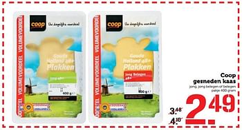 Aanbiedingen Coop gesneden kaas - Huismerk - Coop - Geldig van 31/10/2016 tot 06/11/2016 bij Coop
