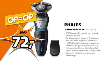Aanbiedingen Philips scheerapparaat s5400-06 - Philips - Geldig van 31/10/2016 tot 06/11/2016 bij Expert