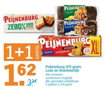 Aanbiedingen Gesneden ontbijtkoek - Peijnenburg - Geldig van 31/10/2016 tot 06/11/2016 bij Albert Heijn