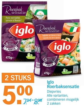 Aanbiedingen Iglo roerbaksensatie - Iglo - Geldig van 31/10/2016 tot 06/11/2016 bij Albert Heijn