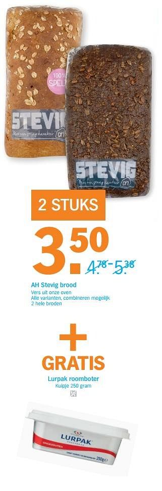 Aanbiedingen Ah stevig brood - Huismerk - Albert Heijn - Geldig van 31/10/2016 tot 06/11/2016 bij Albert Heijn