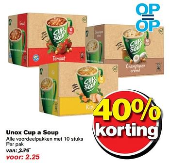 Aanbiedingen Unox cup a soup - Unox - Geldig van 02/11/2016 tot 08/11/2016 bij Hoogvliet