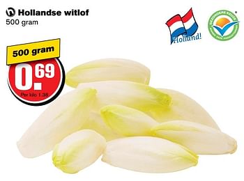 Aanbiedingen Hollandse witlof - Huismerk - Hoogvliet - Geldig van 02/11/2016 tot 08/11/2016 bij Hoogvliet