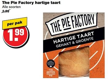 Aanbiedingen The pie factory hartige taart - The Pie Factory - Geldig van 02/11/2016 tot 08/11/2016 bij Hoogvliet