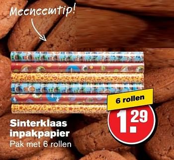 Aanbiedingen Sinterklaas inpakpapier - Huismerk - Hoogvliet - Geldig van 02/11/2016 tot 08/11/2016 bij Hoogvliet
