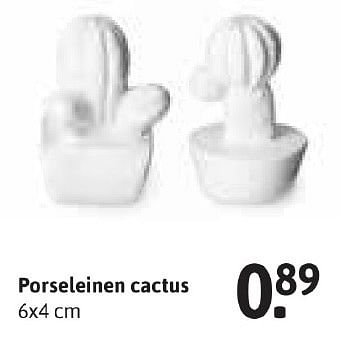 Aanbiedingen Porseleinen cactus - Huismerk - Xenos - Geldig van 24/10/2016 tot 06/11/2016 bij Xenos