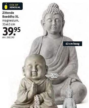 Aanbiedingen Zittende boeddha xl - Huismerk - Xenos - Geldig van 24/10/2016 tot 06/11/2016 bij Xenos