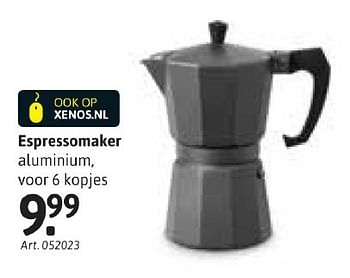 Aanbiedingen Espressomaker - Huismerk - Xenos - Geldig van 24/10/2016 tot 06/11/2016 bij Xenos