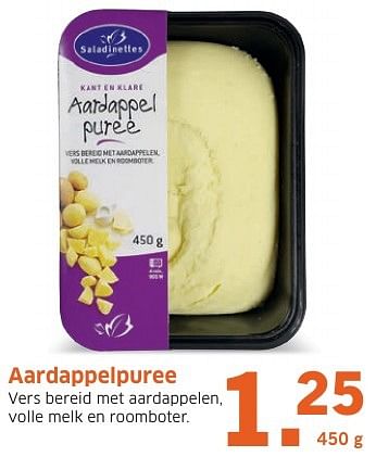 Aanbiedingen Aardappelpuree - Saladinettes - Geldig van 31/10/2016 tot 06/11/2016 bij Lidl