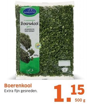 Aanbiedingen Boerenkool - Saladinettes - Geldig van 31/10/2016 tot 06/11/2016 bij Lidl