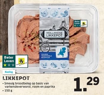 Aanbiedingen Likkepot - Huismerk - Lidl - Geldig van 31/10/2016 tot 06/11/2016 bij Lidl