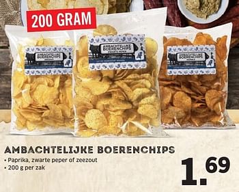 Aanbiedingen Ambachtelijke boerenchips - Huismerk - Lidl - Geldig van 31/10/2016 tot 06/11/2016 bij Lidl