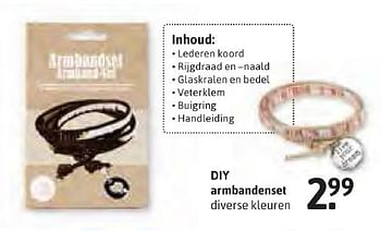 Aanbiedingen Diy armbandenset - Huismerk - Xenos - Geldig van 24/10/2016 tot 06/11/2016 bij Xenos