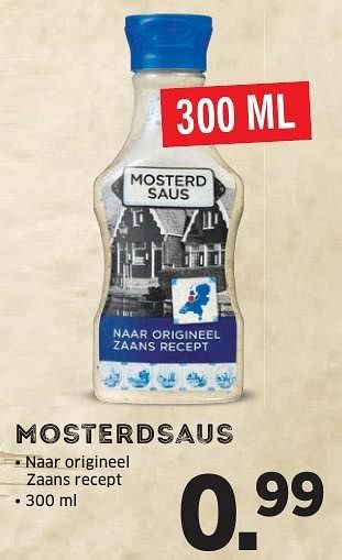 Aanbiedingen Mosterdsaus - Huismerk - Lidl - Geldig van 31/10/2016 tot 06/11/2016 bij Lidl