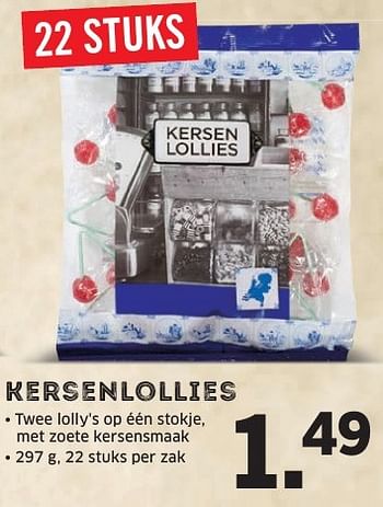 Aanbiedingen Kersenlollies - Huismerk - Lidl - Geldig van 31/10/2016 tot 06/11/2016 bij Lidl