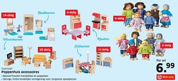 Aanbiedingen Poppenhuis accessoires - Playtive Junior - Geldig van 31/10/2016 tot 06/11/2016 bij Lidl